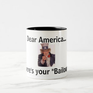 アメリカの脱出のマグ ツートーンマグカップ