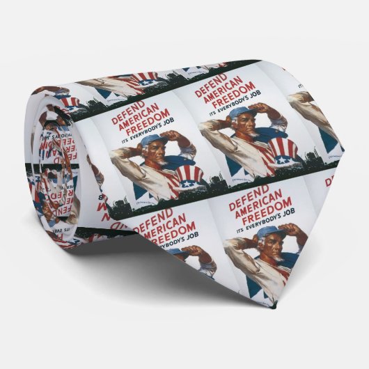 アメリカの自由の世界大戦2のタイを守って下さい ネクタイ (ロール)