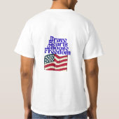 アメリカの自由の伝統芸術史Tシャツ Tシャツ (裏面)