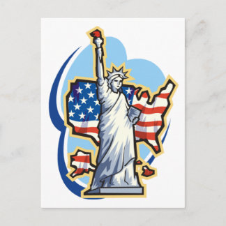 アメリカの自由の女神 ポストカード