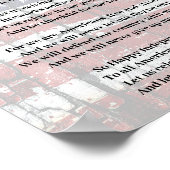 アメリカの自由の詩で愛国心を持つ ポスター (角)