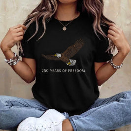 アメリカの自由の250年を記念するアメリカンイーグル 1776-2026 Tシャツ