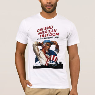 アメリカの自由を守って下さい Tシャツ