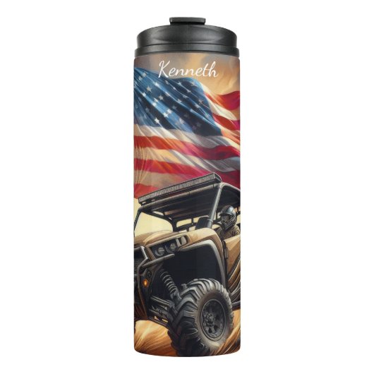 アメリカの自由を守る愛国的砂丘ライダー タンブラー (正面)