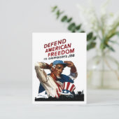 アメリカの自由を守る ポストカード (スタンド正面)