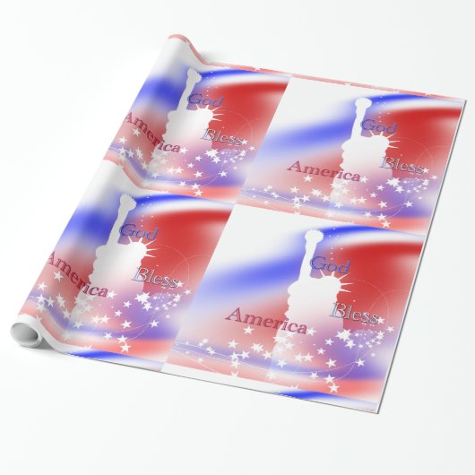 アメリカの自由を祝福する ラッピングペーパー (アンロールド)