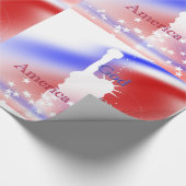 アメリカの自由を祝福する ラッピングペーパー (コーナー)