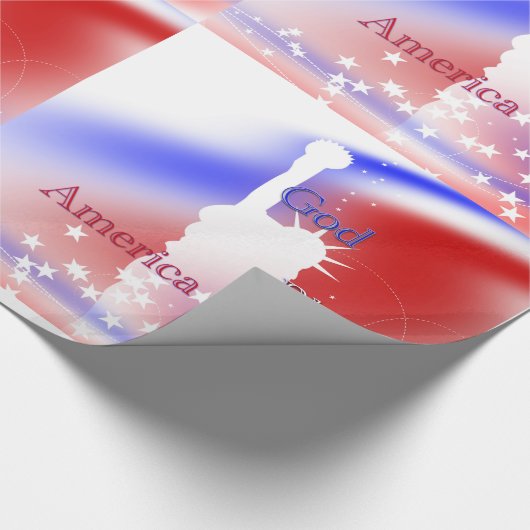 アメリカの自由を祝福する ラッピングペーパー (コーナー)