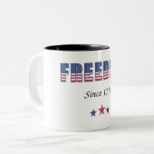 アメリカの自由1776年 ツートーンマグカップ (正面左)