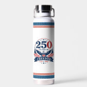 アメリカの自由250周年記念愛国的なワシのデザイン ウォーターボトル (背面)