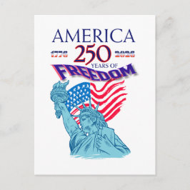 アメリカの自由250周年記念自由の女神 案内ポストカード