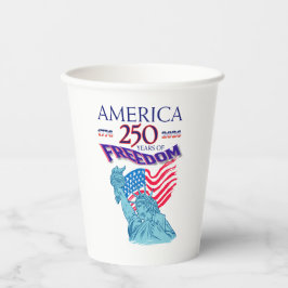 アメリカの自由250周年記念自由の女神 紙コップ