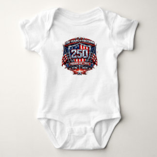 アメリカの自由250周年記念Tシャツ - アメリカを偉大に保とう ベビーボディスーツ