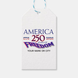 アメリカの自由250周年 ギフトタグ
