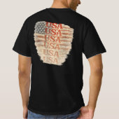 アメリカの自由250周年 WASHINGTON & TRUMP Tシャツ (裏面)