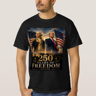 アメリカの自由250周年 WASHINGTON & TRUMP Tシャツ