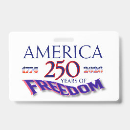 アメリカの自由250年 バッジ