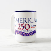 アメリカの自由250年 自由の女神 ツートーンマグカップ (正面左)