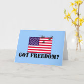 アメリカの自由 カード (黄色い花)