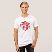 アメリカの自由 トライブレンドTシャツ (正面全面)
