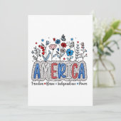 アメリカの自由、勇気ある独立、力強い4日7月 招待状 (スタンド正面)