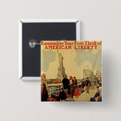 アメリカの自由 缶バッジ (正面&裏面)