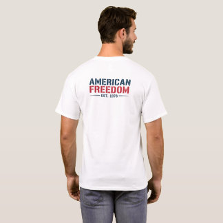 アメリカの自由 1976 愛国的な鷲 Tシャツ