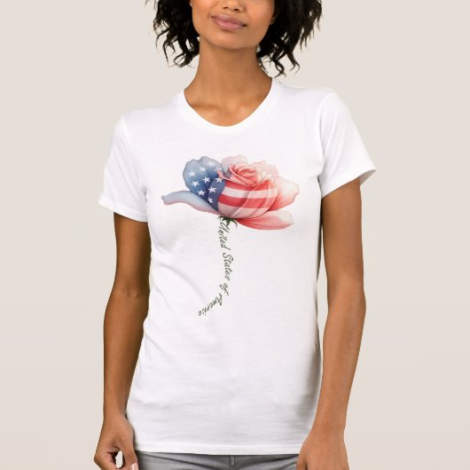 アメリカの花 Tシャツ (正面)