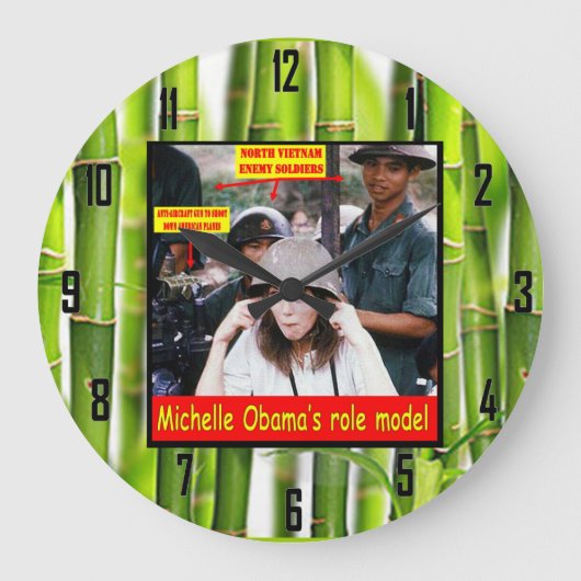 アメリカの若者のための歴史の教訓 ラージ壁時計 (正面)