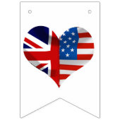 アメリカの英国王室の国旗結婚記念日 バンティングフラッグ (第3の旗)