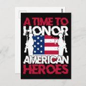 アメリカの英雄たちを称える時 ポストカード (正面/裏面)