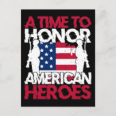 アメリカの英雄たちを称える時 ポストカード (正面)