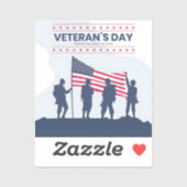 アメリカの英雄を称える – 退役軍人の日 2025 シール (シート)
