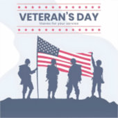 アメリカの英雄を称える – 退役軍人の日 2025 シール (正面)