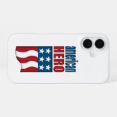 アメリカの英雄 iPhone 16ケース (裏面横)
