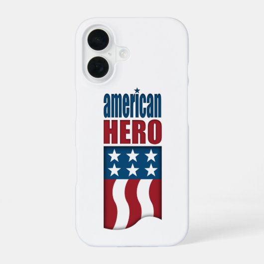 アメリカの英雄 iPhone 16ケース (裏面)