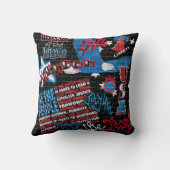 アメリカの落書き クッション (裏面)