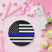 アメリカの薄いブルーライングラフィックの装飾 ペーパープレート (パーティー)