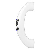 アメリカの薄いブルーライン装飾 セラミックキャビネット取っ手 (側面)