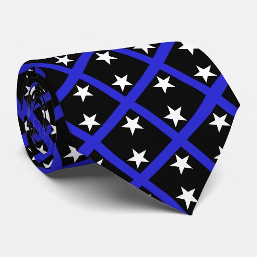 アメリカの薄い青モダン線タイ国旗ファッション ネクタイ (ロール)