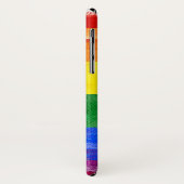 アメリカの虹の旗|の木製の穀物及びPaintstrokes Case-Mate iPhoneケース (裏面/左)