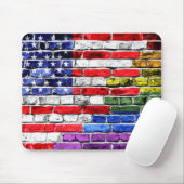アメリカの虹の旗 マウスパッド (マウス)