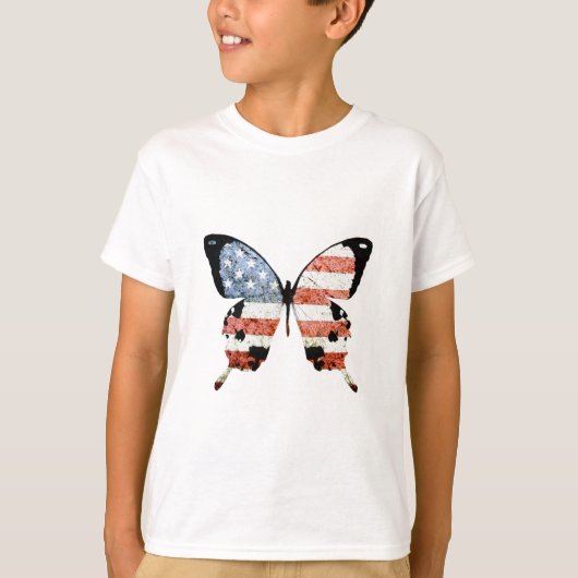 アメリカの蝶 Tシャツ (正面)