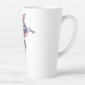 アメリカの血が流れている カフェラテマグ (右)