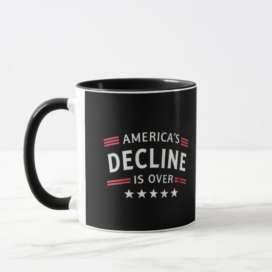 アメリカの衰退は黄金時代のトランプ以上だ マグカップ (左)