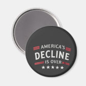 アメリカの衰退は黄金時代のトランプ以上だ マグネット (正面/裏面)