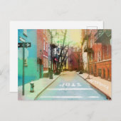 アメリカの裏通りシーンアーバンアポップ・アートのートはがき ポストカード (正面/裏面)