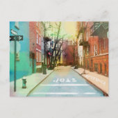アメリカの裏通りシーンアーバンアポップ・アートのートはがき ポストカード (正面)