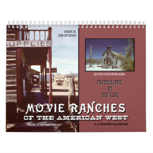 アメリカの西の映画牧場 カレンダー