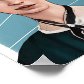 アメリカの詩人エミリーディキンソンイラストレーション ポスター (角)